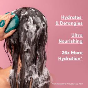 Coco & Eve color treated hair reference shows color friendly cleansing.