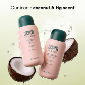 Coco & Eve Like A Virgin lather demonstrates rich foam for cleansing.
