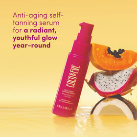Coco & Eve niacinamide close-up noting skin-brightening and hydration support.