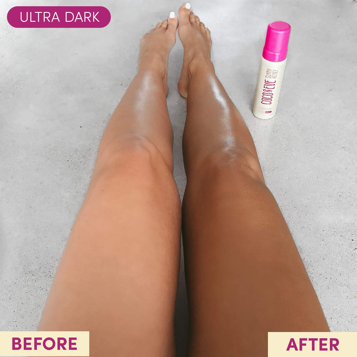 Coco & Eve Sunny Honey Bali Bronzing Foam tint begins developing after 2 hours