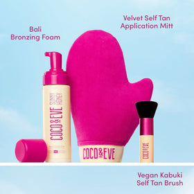 Coco & Eve Sunny Honey Bali Bronzing Foam quick-dry formula for time-flexible tanning