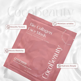 COCOBEAUTY Collagen Sheet Mask with bio-collagen infusion for nourishment