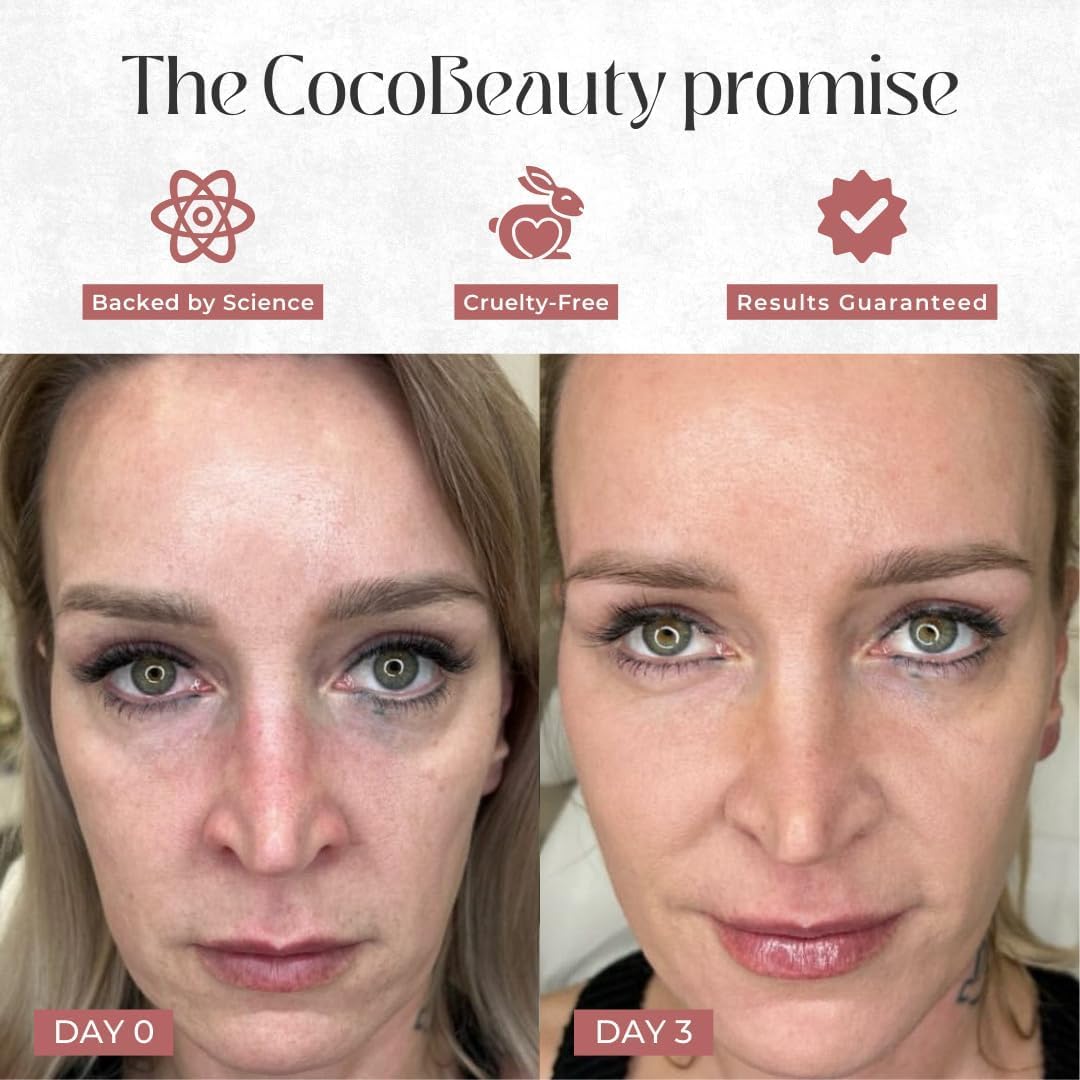 COCOBEAUTY Collagen Sheet Mask providing a radiant glow after use