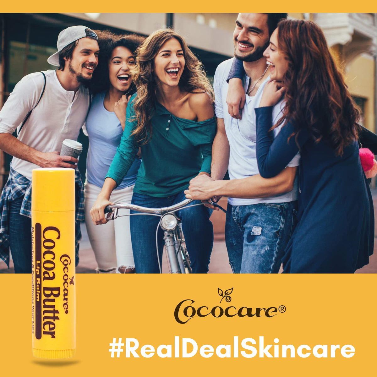 COCOCARE on-the-go lip care routine for quick moisture.