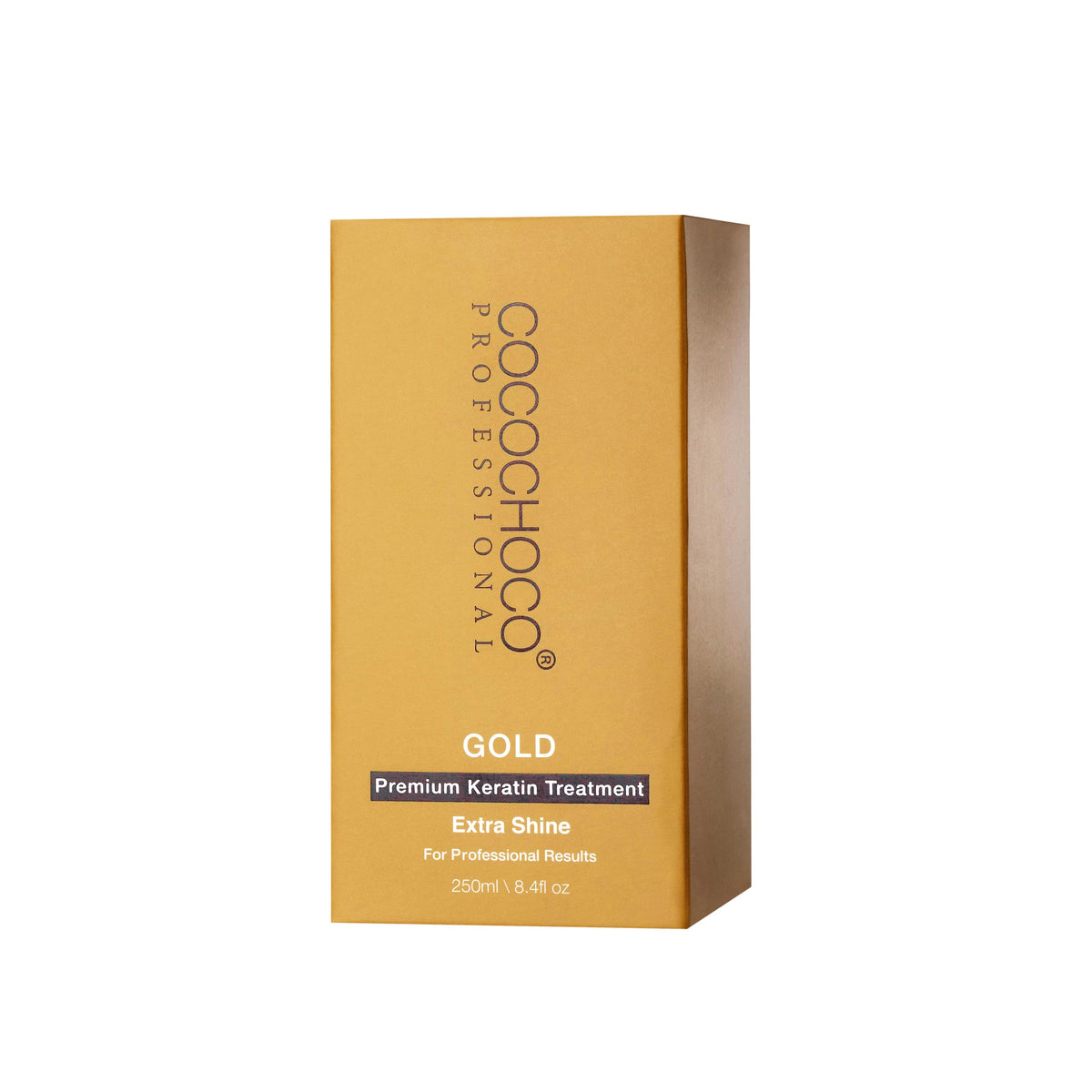 COCOCHOCO Gold treatment in use for lasting straightness and shine.