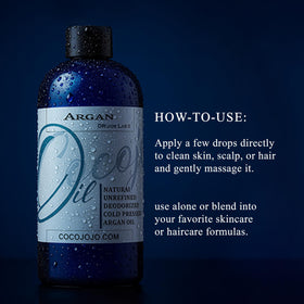 Cocojojo argan oil hair smoothing reduces frizz and boosts shine.