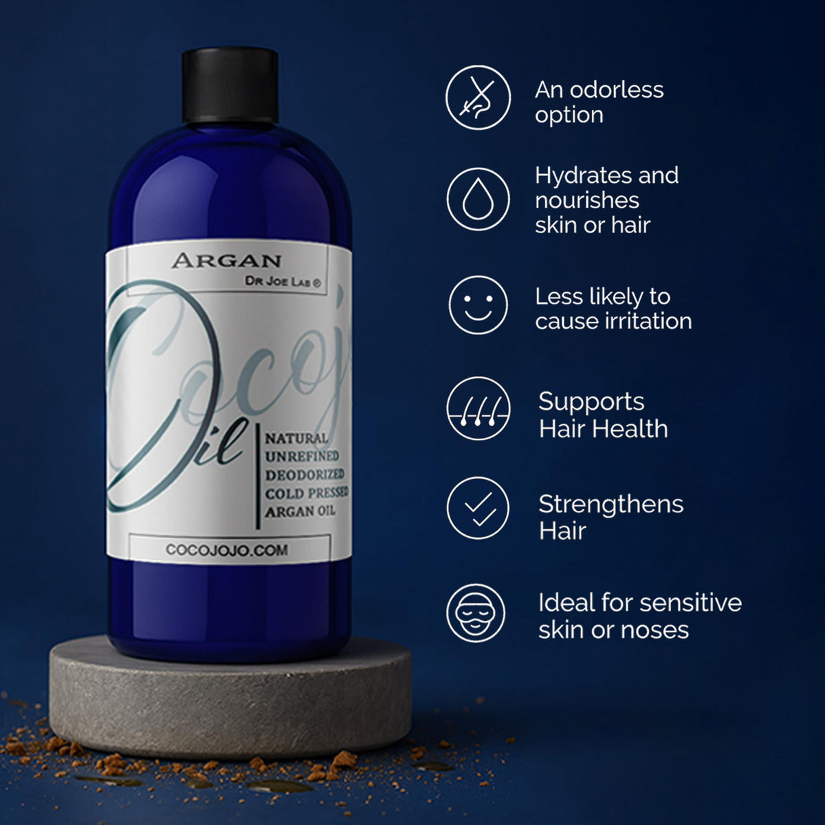 Cocojojo argan oil skin nourishment for skin and hair antioxidants.