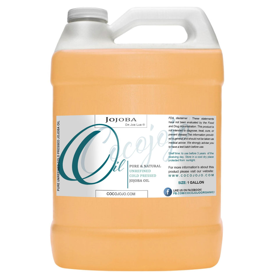 Cocojojo Jojoba Oil organic bottle closeup showing pure, ready-to-use facial hydration