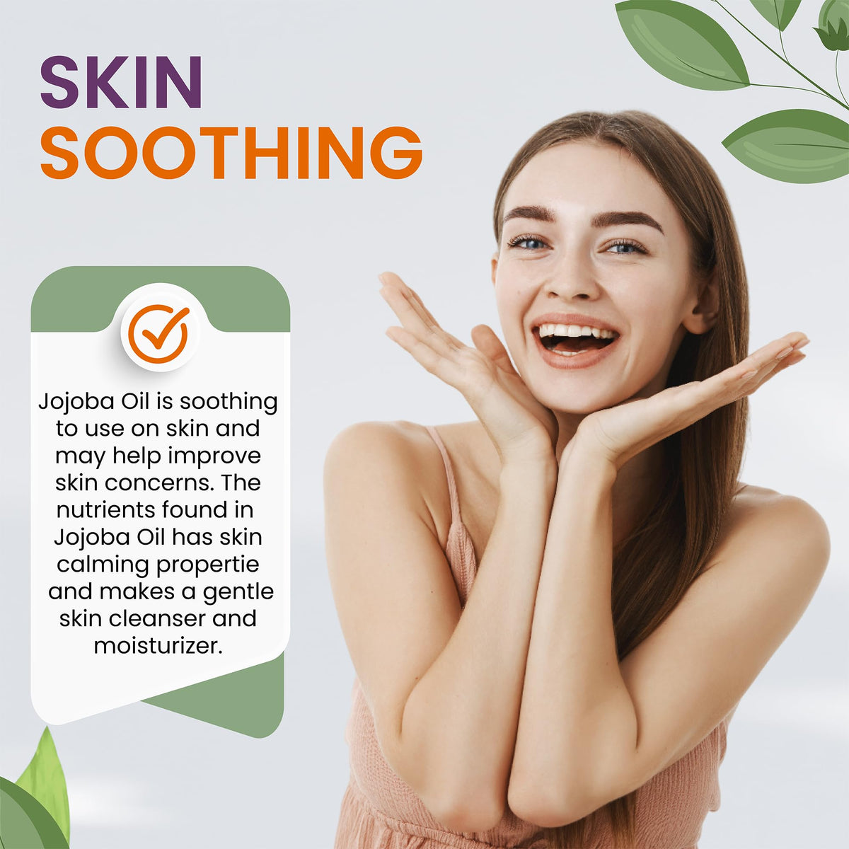 cocojojo Jojoba Oil skin-care focus highlights antioxidants and elasticity support.
