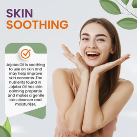 cocojojo Jojoba Oil skin-care focus highlights antioxidants and elasticity support.