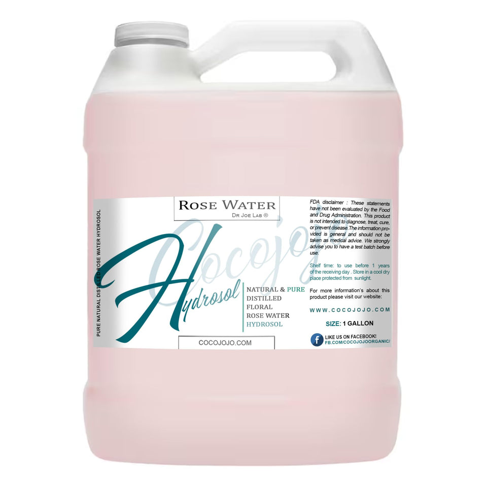 COCOJOJO Rose Hydrosol Spray bottle for daily facial hydration.