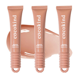 Cocokind Ceramide Lip Blur Balm in soft brown provides long-lasting hydration for sensitive lips.