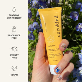 Applying Cocokind Daily SPF: 15 minutes before sun exposure