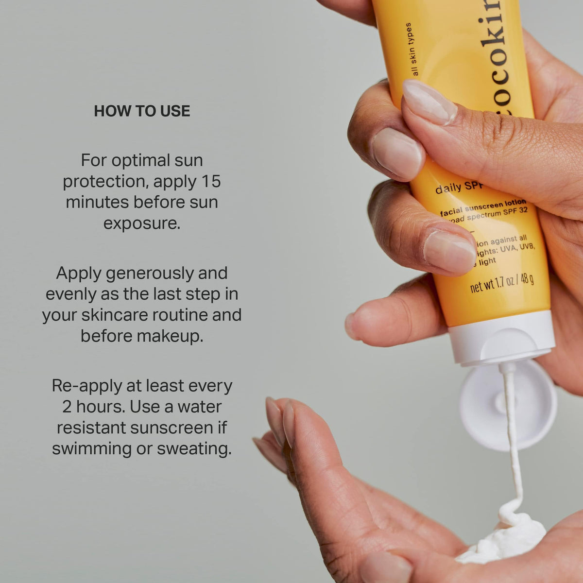 Two-pack Cocokind Daily SPF packaging on display