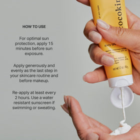 Two-pack Cocokind Daily SPF packaging on display