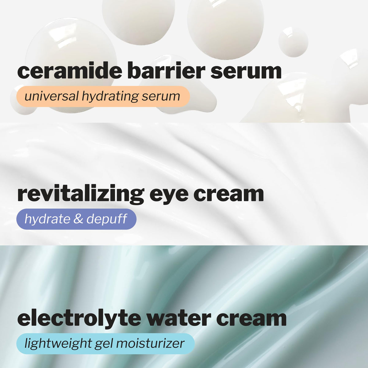 Cocokind Hydration Heroes trio shown for a complete skincare routine.