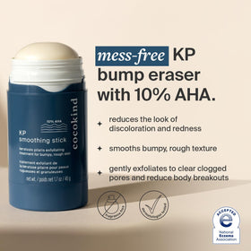 Closeup of KP bumps before treatment with the smoothing stick for even texture