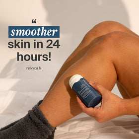 Targeted KP care with Cocokind KP Smoothing Stick on arms and legs