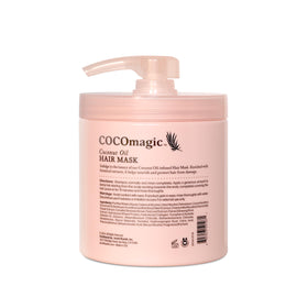 Close-up of Cocomagic jar showing creamy texture and moisture
