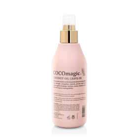Cocomagic leave-in application on damp hair aids detangling