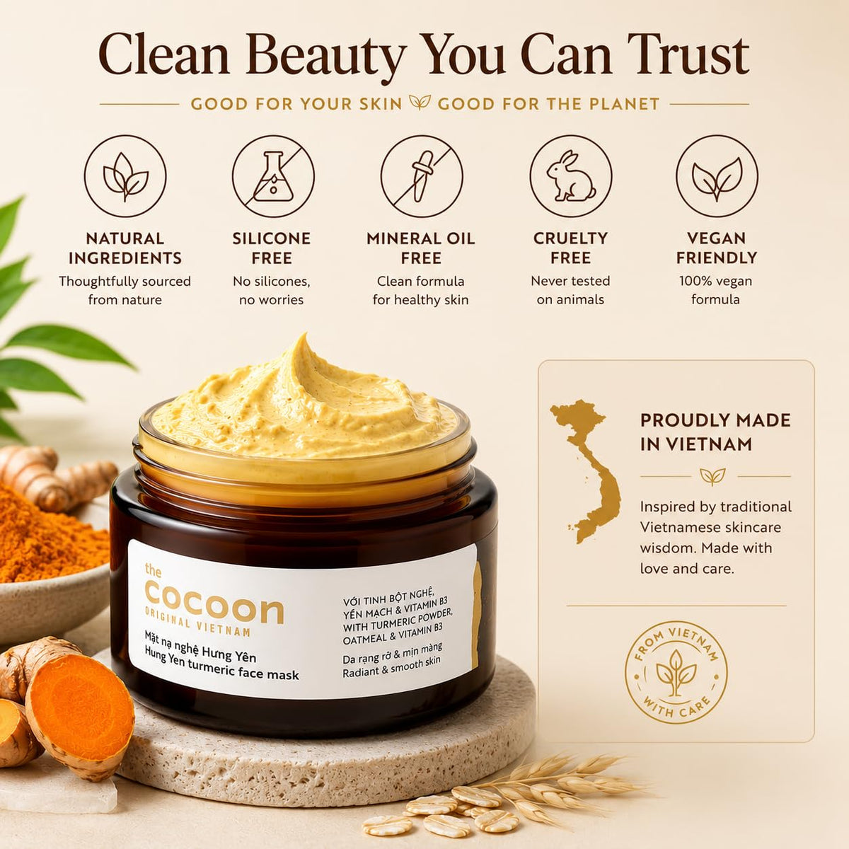 COCOONORIGINAL vegan cruelty-free brand supports ethical skincare appeal