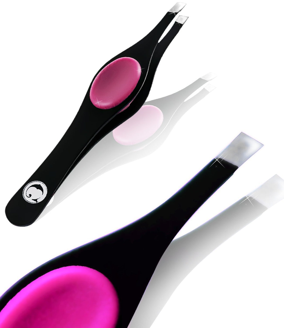 Coco's Closet ergonomic grip tweezer provides comfortable control during extended grooming sessions.