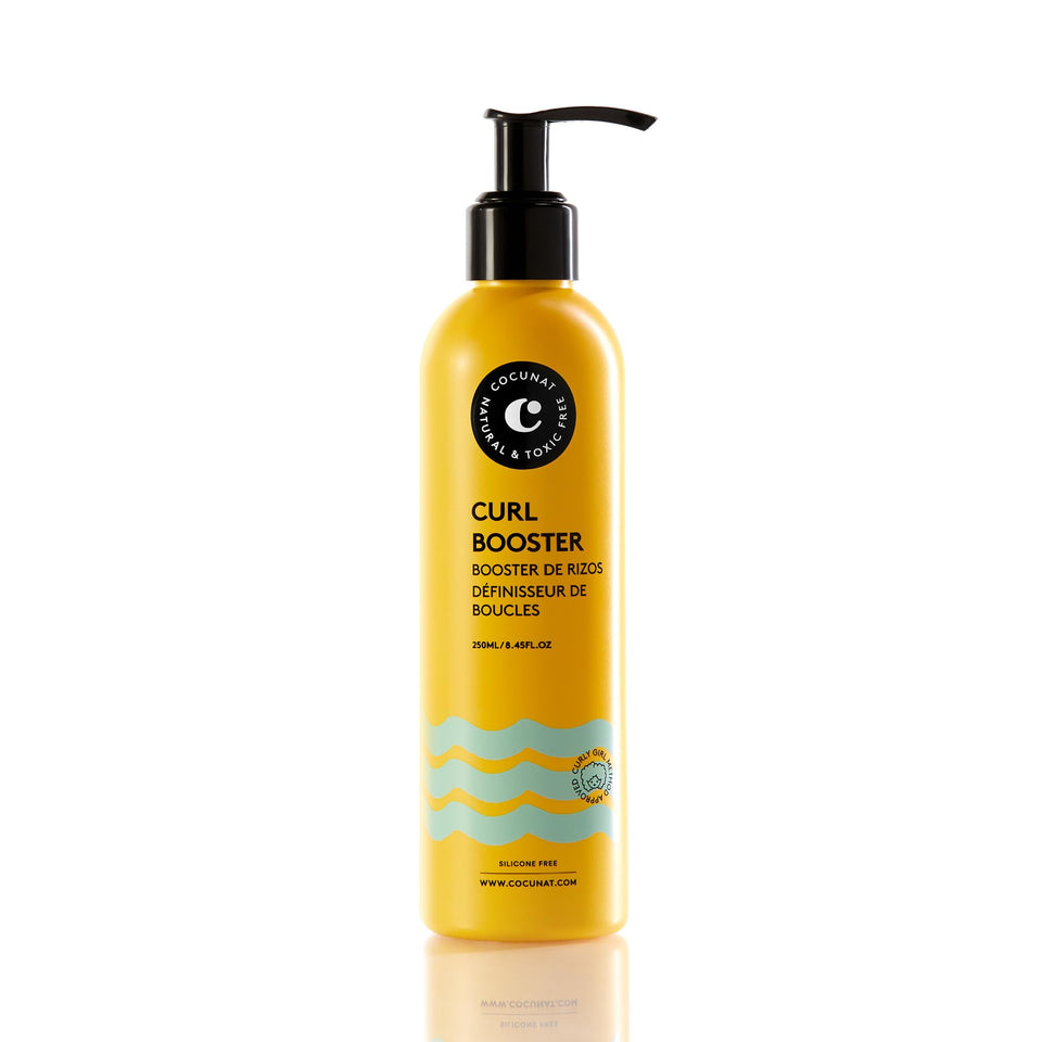 COCUNAT Curl Booster Gel bottle front defines curls and boosts hydration.