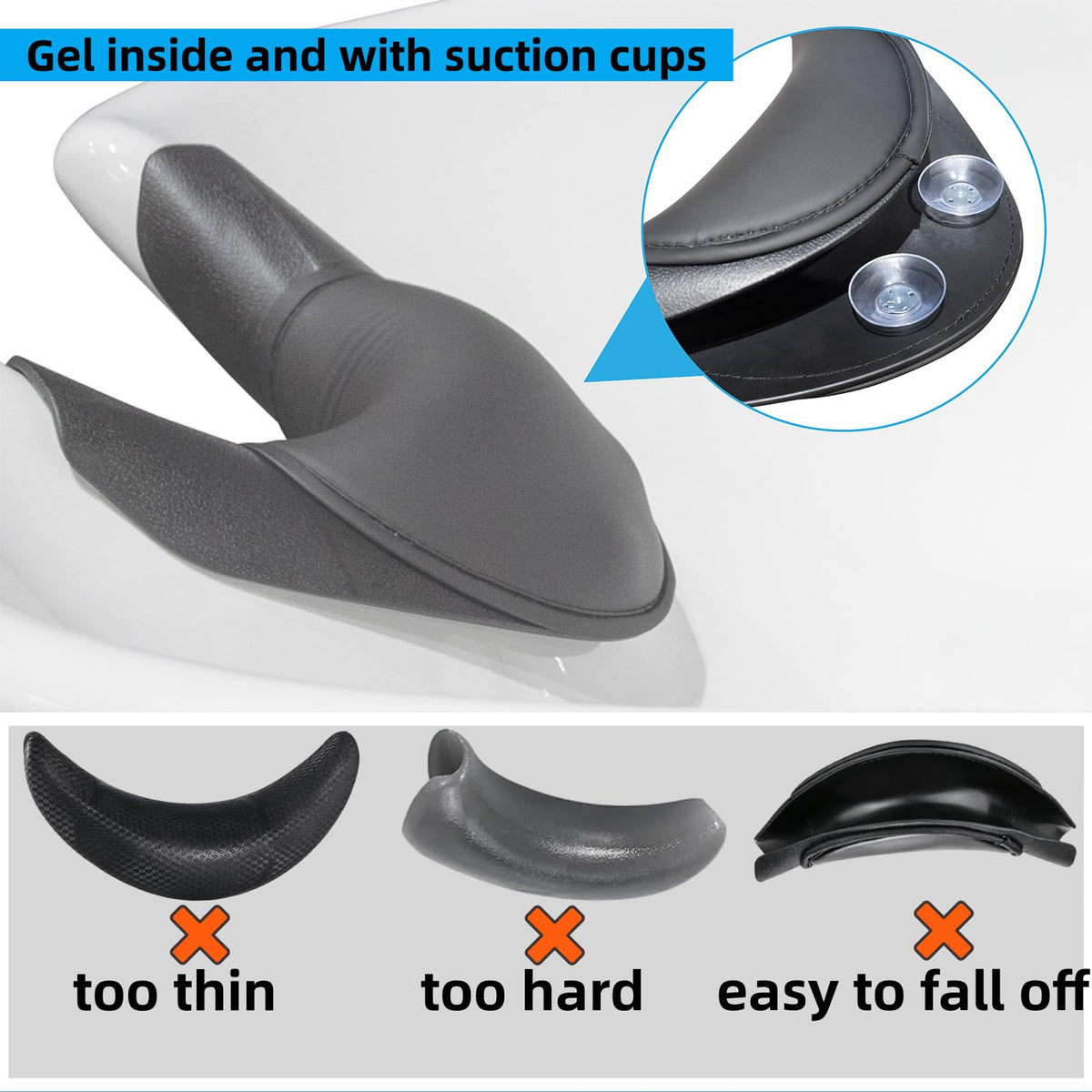 Coczeb dual-layer neck rest locks onto bowls securely.