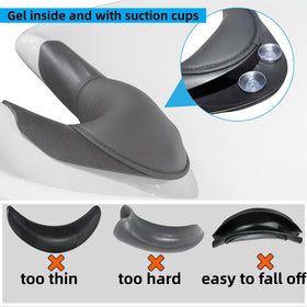 Coczeb dual-layer neck rest locks onto bowls securely.