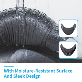 Coczeb grip-texture neck rest stays-put on dry surfaces.