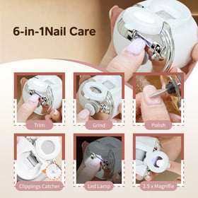 Code Junction electric nail trimmer with 3 speeds for customizable nail care