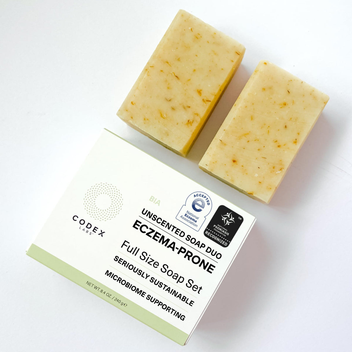 Codex Labs packaging image highlights plastic-free, eco-friendly packaging