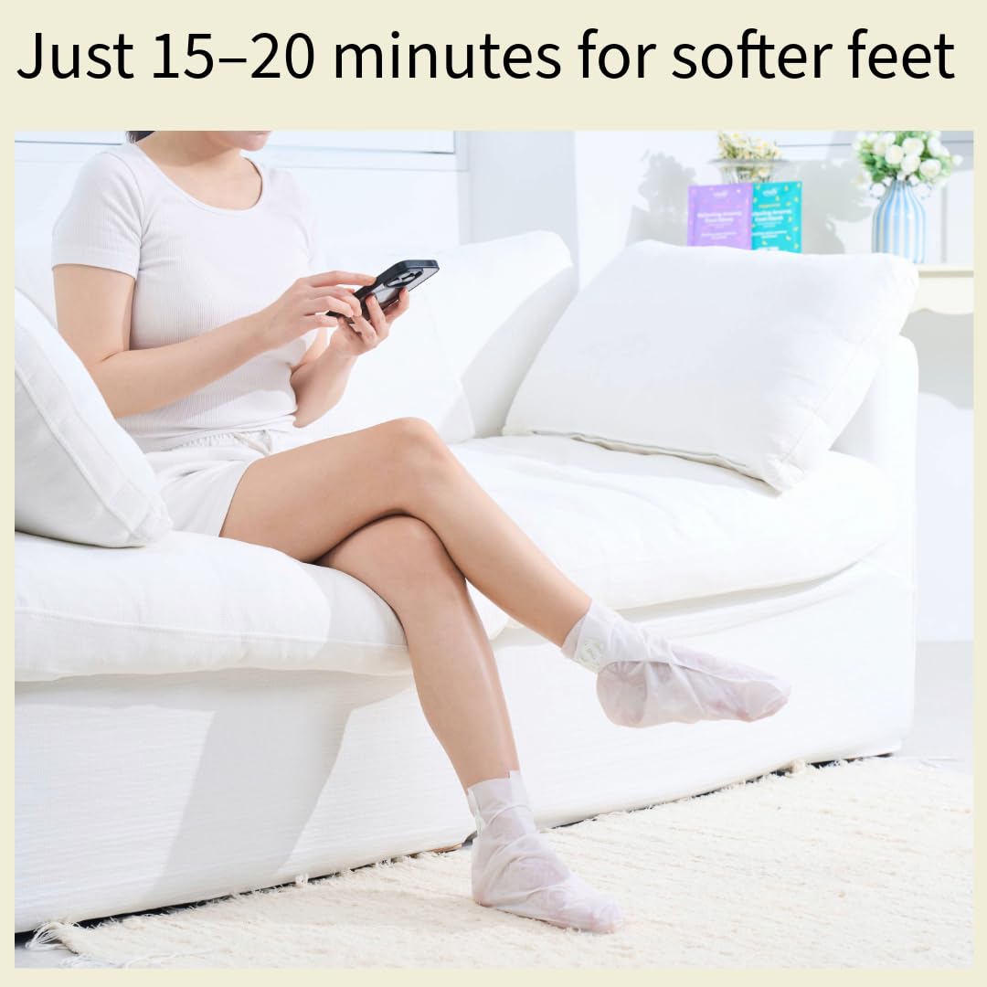 Codi New York Foot Mask packaging box showing six-pair set