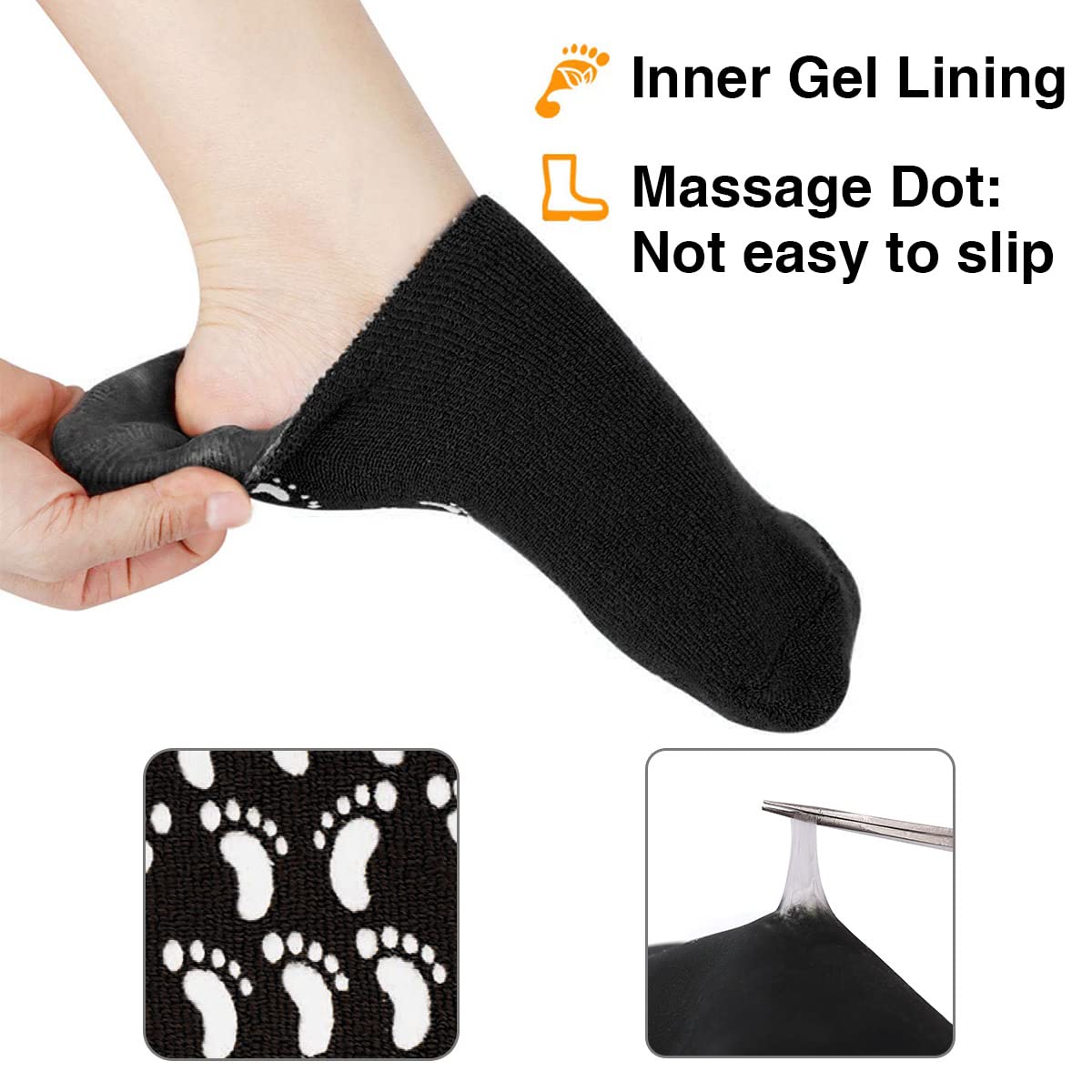 Codream lotion infused interior of sock shown to retain moisture