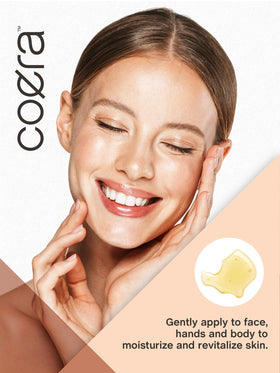 Coera Vitamin E Oil glass bottle highlights premium packaging.