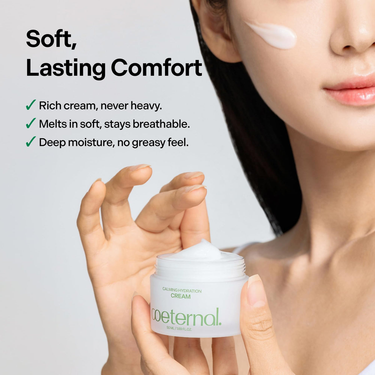 Coeternal Calming Hydration Cream suitable for day and night routines.