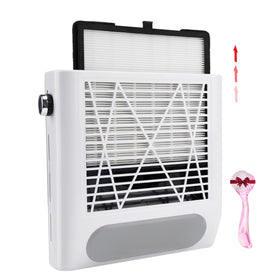 Cofashion 80W nail dust collector front view with powerful suction for clean nails