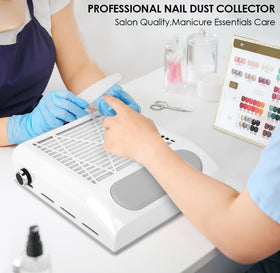 Cofashion 80W nail dust collector side view showing compact design for home studios