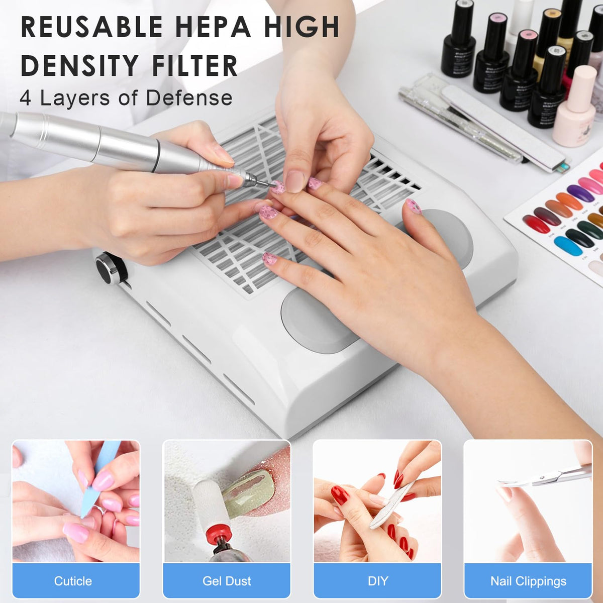 Cofashion wave-filter improves dust capture for a cleaner workspace