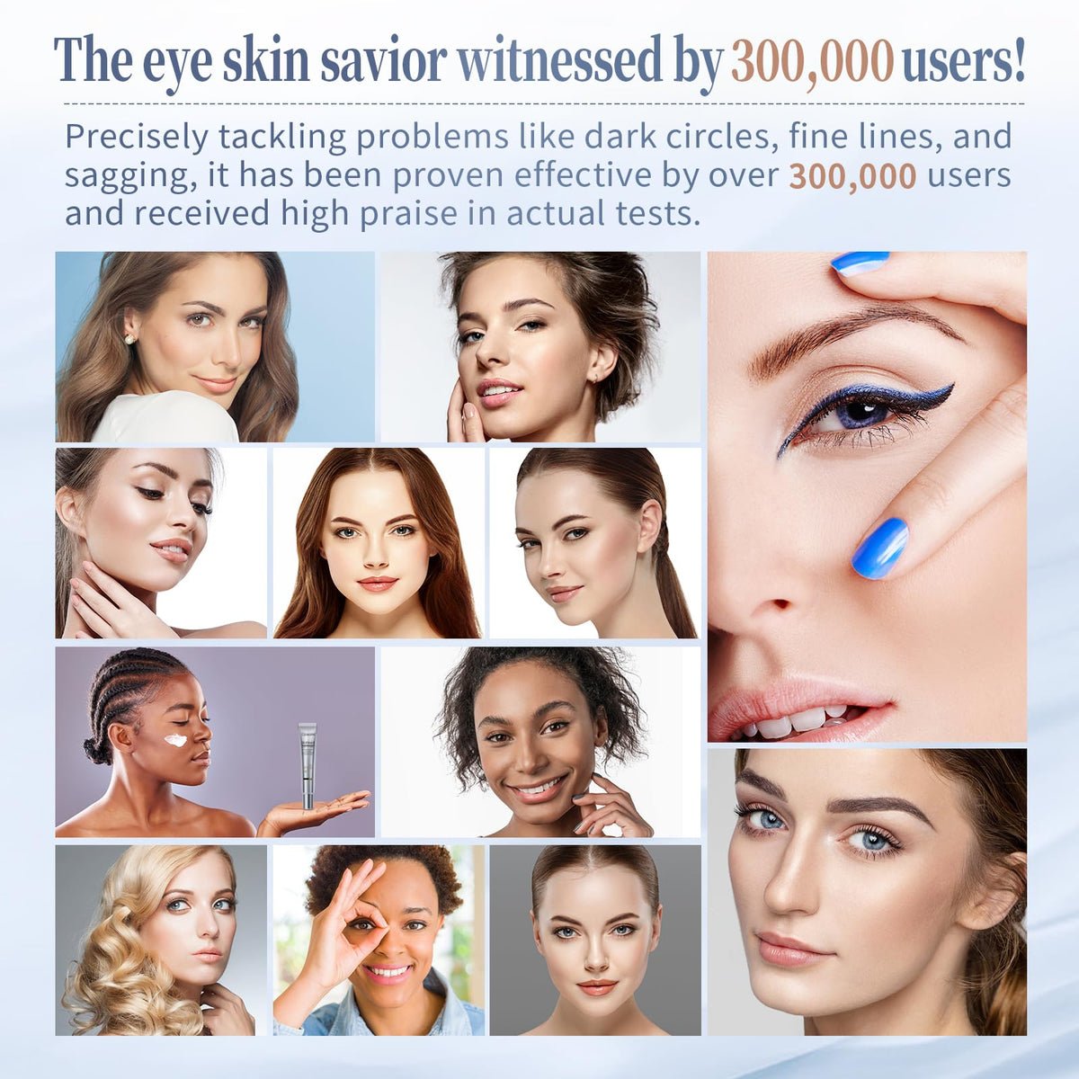 Coinore Retinol Under Eye Cream tube emphasizes anti-aging benefits in skincare.