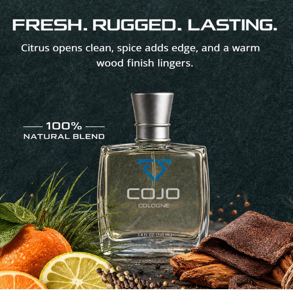 Cojo Cologne Cody Johnson label close-up highlighting premium notes.