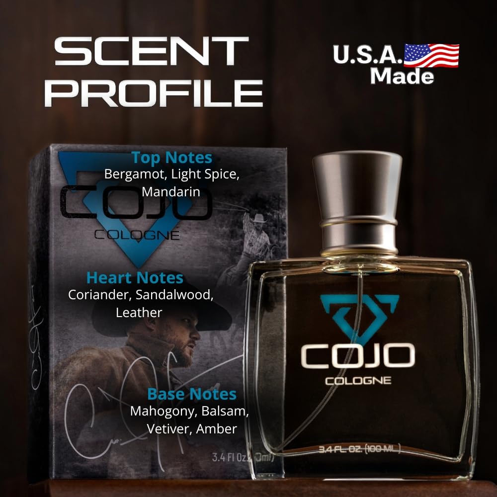 Cojo Cologne Cody Johnson packaging box showcases gift-ready presentation.