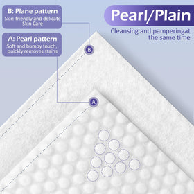 Cokoness two-sided face wipes with smooth and textured surfaces for cleansing