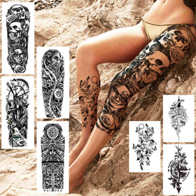 COKTAK 3D large tattoos add dimension and depth to looks.