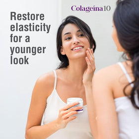 Colageina 10 packaging featuring label communicates cruelty-free and USA-made claims.