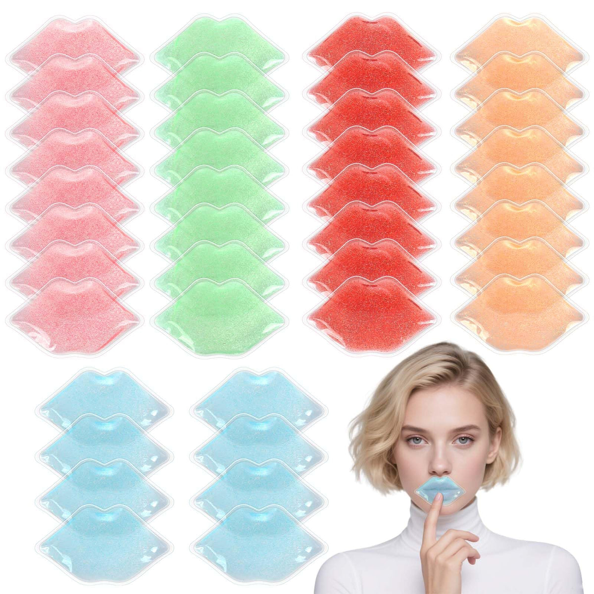 ColdCool ice pack lip tattoo compact provides soothing post-care cooling for reduced swelling.