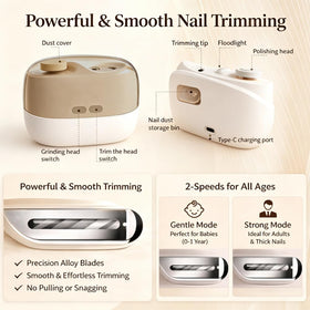 Colefoy electric nail clippers debris storage keeps nails tidy during use