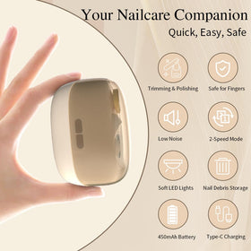 Colefoy electric nail clippers dual-speed control for soft and tough nails