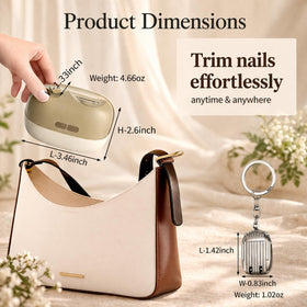 Colefoy electric nail clippers mini folding keychain in compact design