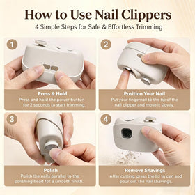 Colefoy electric nail clippers quiet operation for day or night use